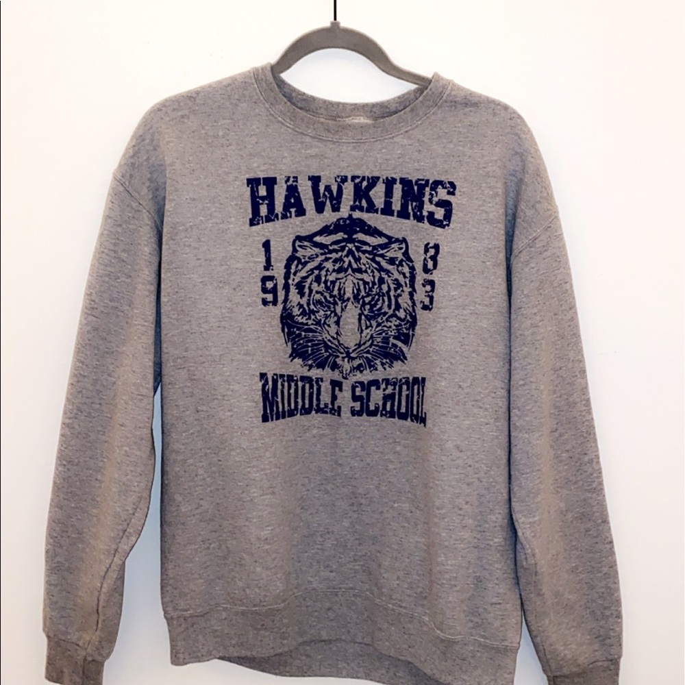 Hawkins Middle School sweatshirt!
